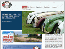 Tablet Screenshot of 2cv-club-orleanais.org